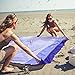 WolfWise 7′ x 9′ Machine Washable Beach Blanket, XXL Extra Large Pocket Picnic Blanket Made with Soft 70D Ripstop Nylon, Water Resistant & Sand Proof with 4 Stakes, Purplethumb 3