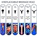 Massage Gun, Hethtec Handheld Deep Tissue Percussion Muscle Massager for Pain Relief, 20 Speed High-Intensity Vibration, LED Touch Screen, Long Battery Life, Includes 6 Massage Heads and Carrying Case
