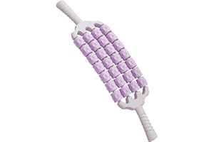Muscle Roller - 4-Row Back Body Massage Tool | Leg Roller - for Home Dorm Travel Gym Women Men Thigh Calf Arm Neck