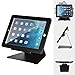 Smonet iPad Desktop Anti-Theft Security POS Stand Holder Enclosure with Lock and Key for Tablets iPad 2,3,4 and iPad air, iPad air 2, iPad Pro 9.7
