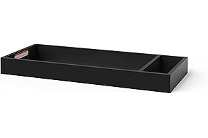 Child Craft Universal Changing Table Topper, Convert Dresser into a Changing Table Surface, Securely Attaches, Non-Toxic, Baby Safe Finish (Ebony)