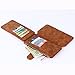Galaxy Note 4 Case, Note 4 Case, CaseUp 12 Card Slot Series - [Zipper Cash Storage] Premium Flip PU Leather Wallet Case Cover With Detachable Magnetic Hard Case For Samsung Galaxy Note 4 - Brown