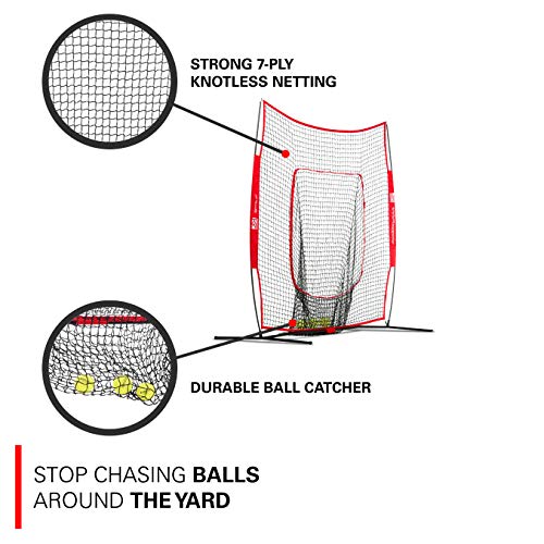 Rukket 7x7 Baseball & Softball Net, Practice Hitting, Pitching, Batting