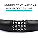 SOKLIT Bike Lock 3.2ft Bicycle Chain Lock 5-Digit Resettable Combination Anti-Theft Bicycle Lock High Safety and Flexible Keyless Password Lock for Bike, Door, Fence, Gate, 1.45lb, Black
