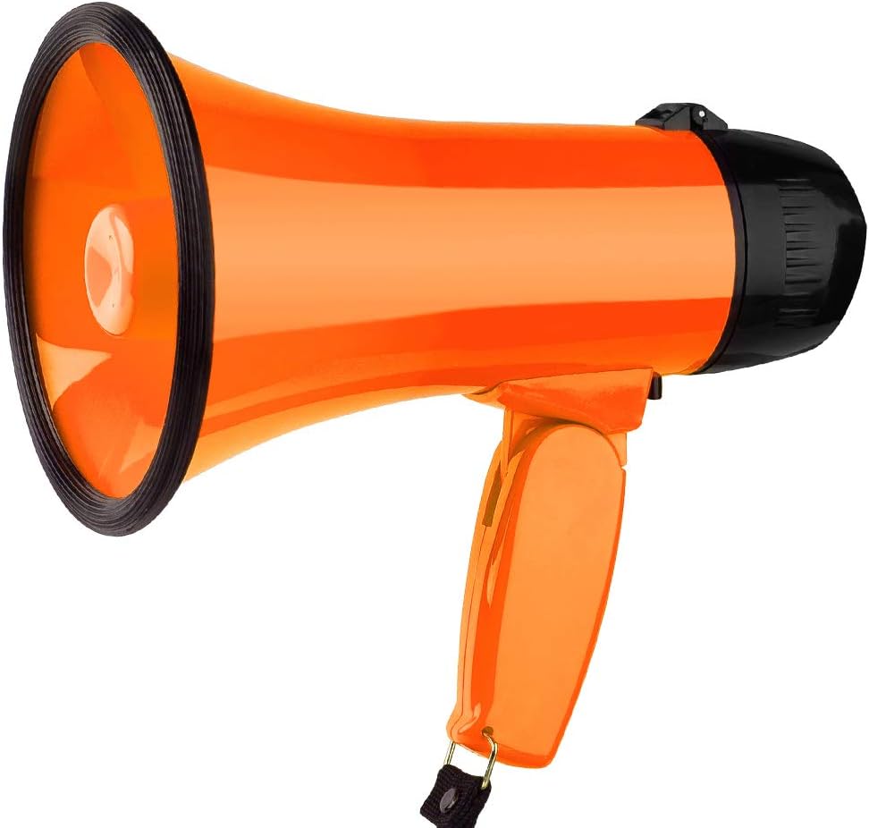MyMealivos Portable Megaphone Bullhorn 20 Watt Power Megaphone Speaker MyMealivos Portable Megaphone Bullhorn 20 Watt Power Megaphone Speaker