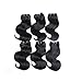 Brazilian Short Hair Body Wave Human Hair 6 Bundles Unprocessed Virgin Hair Natural Black