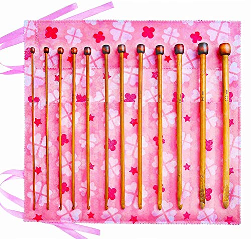 Tunisian Crochet Hooks Set Afghan Crochet Hook Tunisian Crochet Needles Bamboo 3 3.5 4 4.5 5 5.5 6 6.5 7 8 9 10 - Thumbnail 7