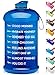 Venture Pal Large 128oz Leakproof BPA Free Fitness Sports Water Bottle with Motivational Time Marker to Ensure You Drink Enough Water Throughout The Day
