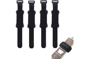 AkNebriax 4pcs Guitar String Dampener, Guitar String Mute Damper, Musical Instrument Accessories, for Electric Wood Acoustic 