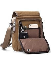 XINCADA Mens Bag Messenger Bag Canvas Shoulder Bags Travel Bag Man Purse Crossbody Bags for Work Business