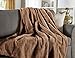 Sunbeam Heated Throw Blanket | Arctic Plush, 3 Heat Settings, Cocoa - TSA8TS-X745-13A00