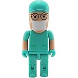 Aneew 16GB Green Hat Doctor Surgeon Robot USB Flash Drive Memory Stick Pendrive