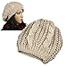 JOVANA New Arrival Top Fashion Winter Warm Women Lady Yong Girls Baggy Beret Chunky Knit Knitted Braided Beanie Hat Ski Cap Crochet Knitted Hat Knitted Crochet Oversized Slouch Hat for Women (Beige)