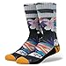 Stance Men's Newport Classic Crew Sock, Red, Sock Size:10-13/Shoe Size: 6-12