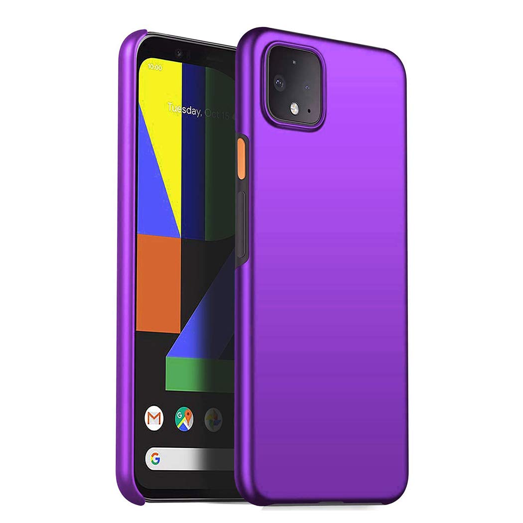 GAPlus Google Pixel 4 Case - Pixel 4 5.7" Ultra Slim Thin Armour Hard Case - Matte Rubberized Cover For Google Pixel 4 (Purple)