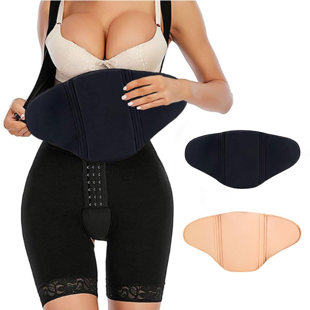 Oaygat Abdominal Compression Board Post Surgery Ab Board Foam Lipo Ab Board Abdominal Board Ab Liposuction Foam Pad Flattening Belly AB Board Liposuction Waist Belly Wrap Board Black
