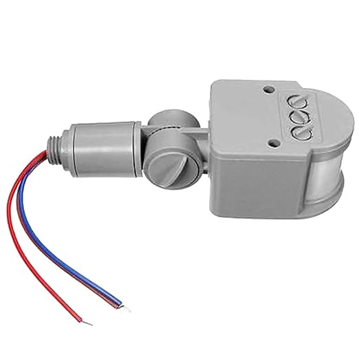 12m Pir Infrarot Bewegungssensor Detektor Wand LED-Licht Im Freien Rf 12 V DC Grau
