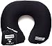 Venanoci Inflatable Neck Pillow for Travel and Airplane/Best Blow Up U-Shape Plane Pillow - Lightweight Stay Cool Fabric - Head and Neck Support - Mouth Inflating, No Pump Needed (Black)