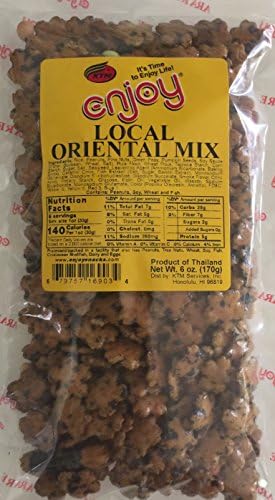 Enjoy Hawaii Snacks (Local Oriental Mix Sakura Arare Rice Crackers, 6 oz)