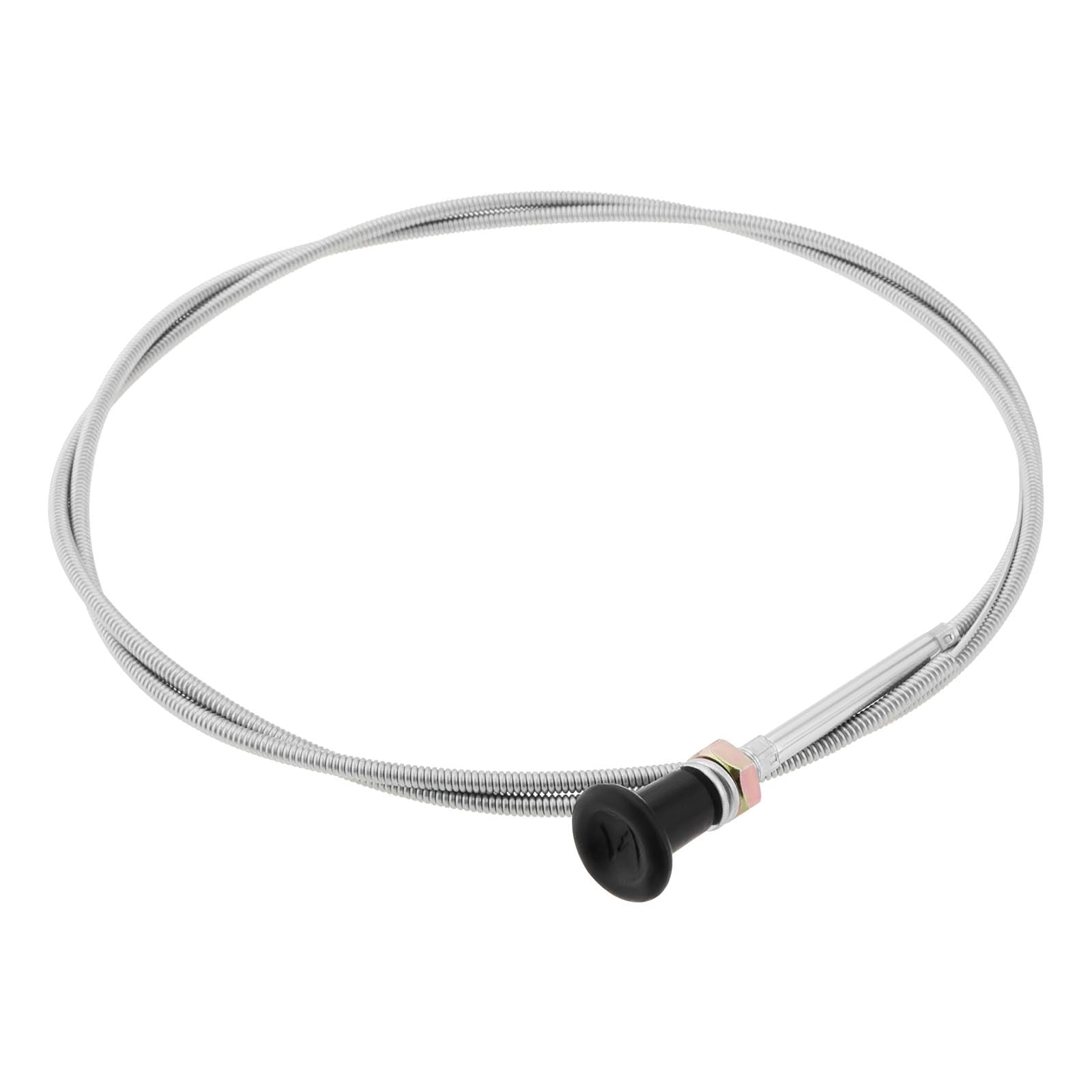 Be In Your Mind 160 cm Universal Carburetor Push Pull Choke Control Cable Choke Pull 50 mm Stroke for Lawn Tractors Go-Karts Classic Cars Snowblower