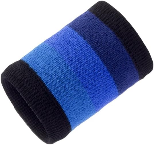 Cayuan A pair Wristbands Sports Sweatband Basketball Running Badminton Tennis Fitness Bracelets Wrist Bands Breathable and Sweat-Absorbing