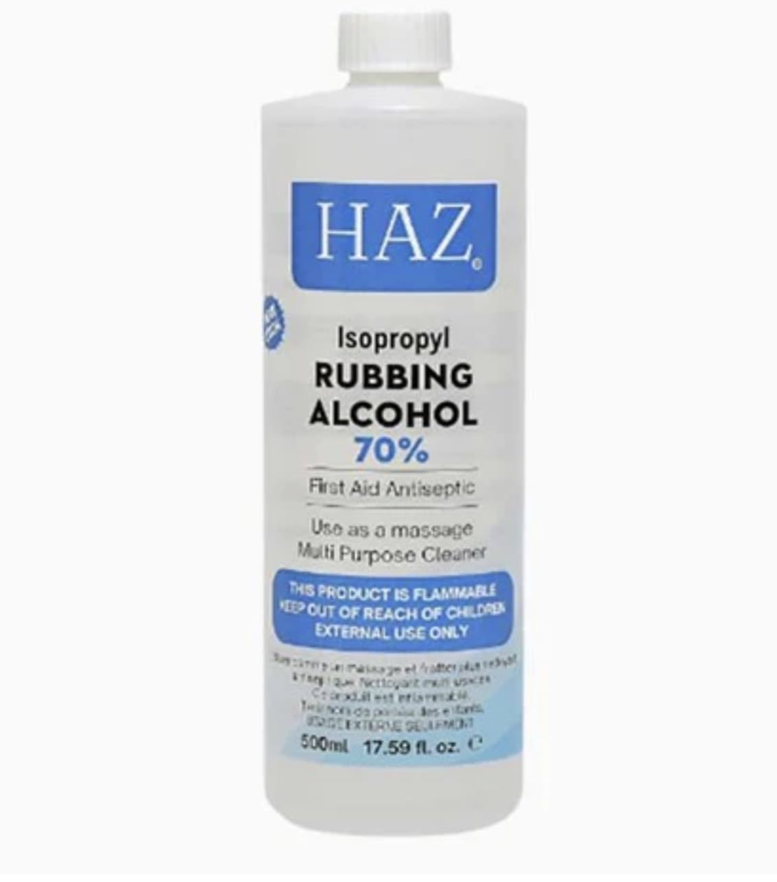Haz 500 ml Isopropyl Rubbing Alcohol First Aid Anti Septic