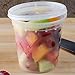 SunnyCare® 24 oz.Microwavable Translucent Plastic Deli Container with Lid -(Case of 250)