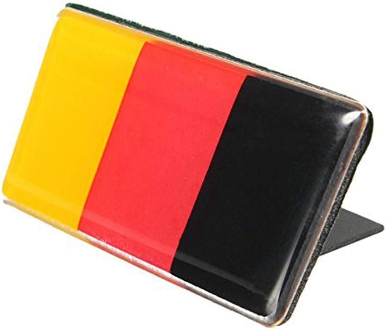 Miniclue 1PC German Germany Flag Emblem Badge Fit Germany Car Front Grille For Audi BMW Mercedes Volkswagen, etc