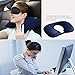 CELAHE Inflatable Travel Neck Pillow, Portable Airplane Pillow and Cervical Neck Pillow for Kids + Adults, for Lightweight Support in Airplane, Car, Train, Bus and Home, with Storage Bag