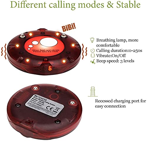 Retekess TD158 Pager Systeem, Oproepsysteem Restaurant LED buis pieper Draadloos Mini Restaurant Pager Touchscreen… - Afbeelding 5