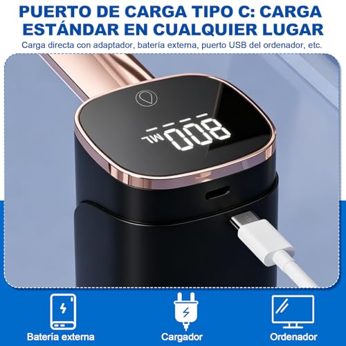 Eynshoo Dispensador de Agua Garrafon Plegable 2 en 1 Bomba Electrica | Despachador Automatico USB Recargable con Pantalla LED. Ideal para Mesa y Cubeta