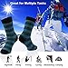 Three street Warm Thermal Socks, Unisex Winter Fur Lined Boot Thick Insulated Heated Socks For Cold Weather
