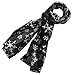 Purple Box Jewelry Christmas Scarf (Black Snowflake)