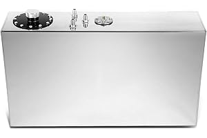 DNA MOTORING 17 Gallons Aluminum Top-Feed Fuel Cell Gas Tank 29.5" (L) x 7" (W) x 17" (H),ALU-FT-B-TF-17G