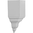 Ekena Millwork MIC03X03BI Inside Corner for Moulding Profiles Less Than 3 1/8" 7/8" H, 3 1/8"P x 3 1/8"W x 7 3/4"H, White