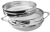 VIVO Stainless Steel Honey Strainer Double Sieve | Bee Keeping Equipment Filter (BEE-V101H)