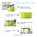 Ordermore Crate Bowl,Stainless Steel Removable Hanging Food Water Bowl Cage Coop Cup for Dogs,Cats,Birds,Small Animals,Holds 14 Ounce