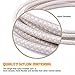 Xcords(TM) 3Pack 10FT iPhone Lightning to USB Syncing and Charging Cord Data Cable with Aluminum Alloy Connector for iPhone 7/ 7 Plus/ 6s/ 6s Plus /6/ 5/ 5s/ 5c iPad Mini Air