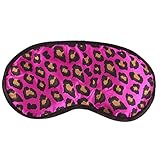Sannysis Sexy Leopard Sleeping Eye Mask Blindfold Shade Sleep Aid Satin (Purple)