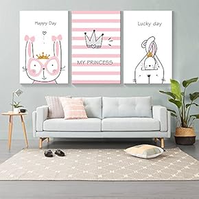 3 Panel My Bunny Princes Pink x 3 Panels