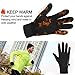 Cevapro Running Gloves Touch Screen Gloves Lightweight Winter Gloves Men Women (Black, M)