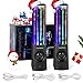 SoundSOUL Bluetooth Dancing Water Speakers LED Speakers Wireless Water Fountain Speakers (Bluetooth4.0, 4 Colored LED Lights, Dual 3W Speakers, Built-in Rechargeable 1800mAh Battery,Gift) -Black