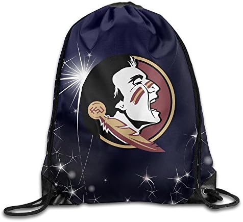 EVALY Florida State University Seminole Durable Drawstring Sackpack Sports Valise Bag