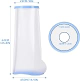 Fasola XL Leg Cast Cover Shower Protector - Non-Slip Waterproof Bag view 6