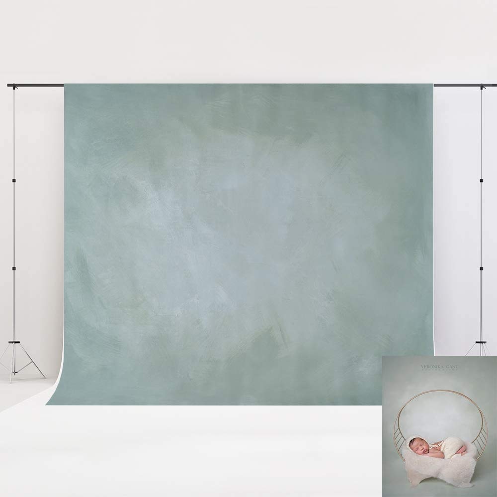 Kate Light Grey-green Backdrop 2.2x1.5m Abstract Texture Microfiber Photography Backdrop Retro Photo Background Newborn Child Photography Studio
