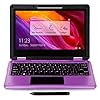 AWOW 11.6" Laptop, 2 in 1 Windows 10 Laptop, FHD Kids Laptop, Intel 4 Core Celeron N4120, 6GB RAM 256GB M.2 SSD, Touch Screen Laptop with Stylus, Purple