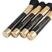 ISABELLA PHANTOM 9 Pcs Shinning Ferrule Makeup Brush Set with Designer Case (black) for Women