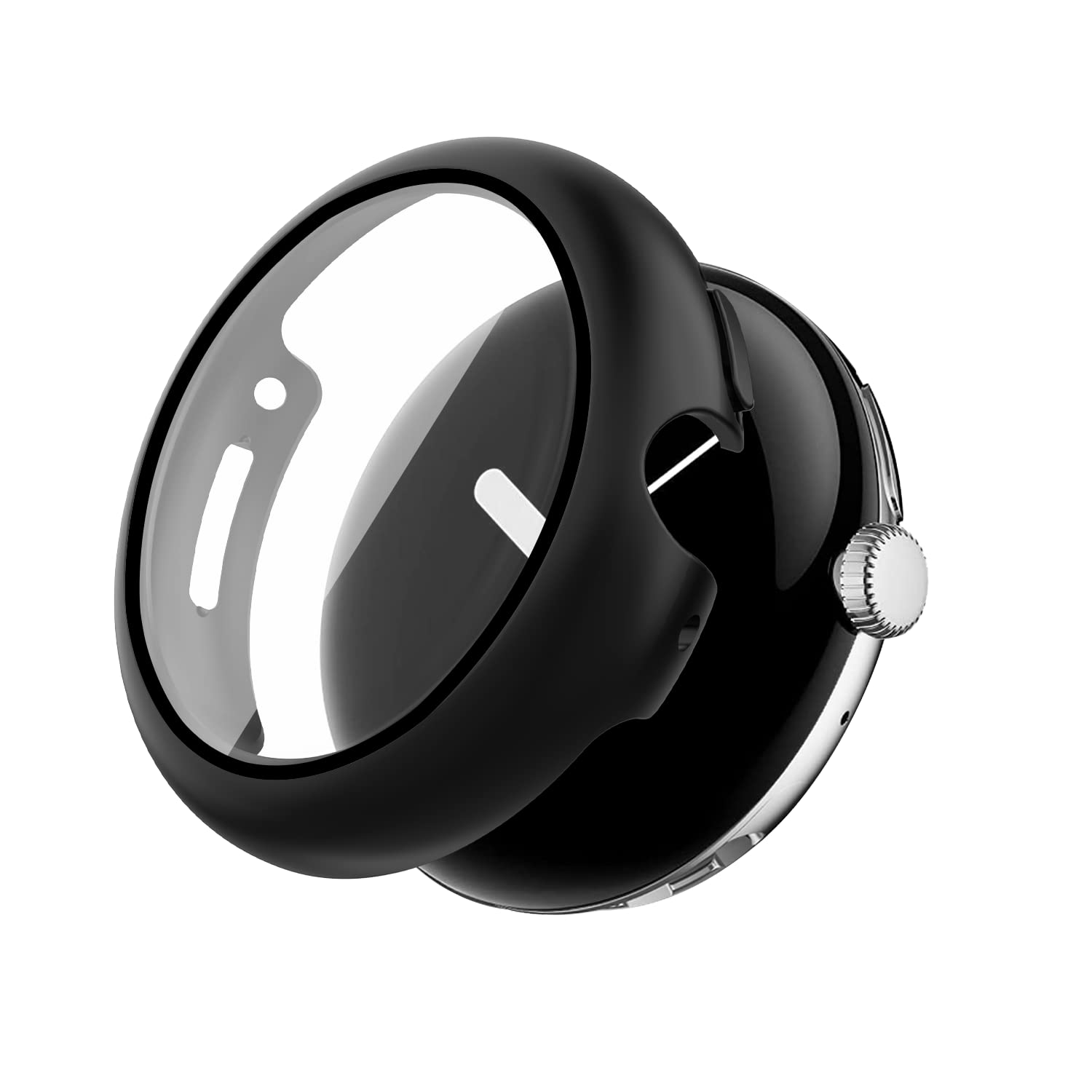 Sichy Case with Screen Protector for Google Pixel Watch2/1 41mm, Full Coverage Premium PC Hard Thin Cover Scratch Resistant Protective Screen Cover Case Compatible with Google Pixel Watch, Clear — image 1