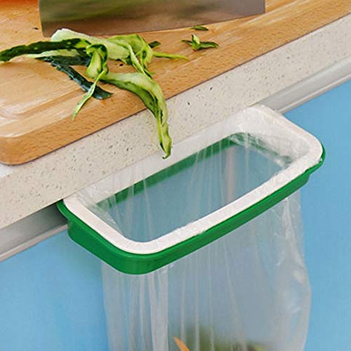 traderplus 3Pack Hanging Trash Bag Rack Holder for Kitchen, Pantry, Bathroom, Dorm Room, Office