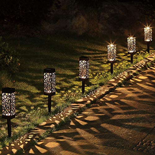 Maggift 8 Pcs Solar Powered LED Garden Lights, Solar Path Lights Outdoor, Automatic Led Halloween Christmas Decorative… - Image 2
